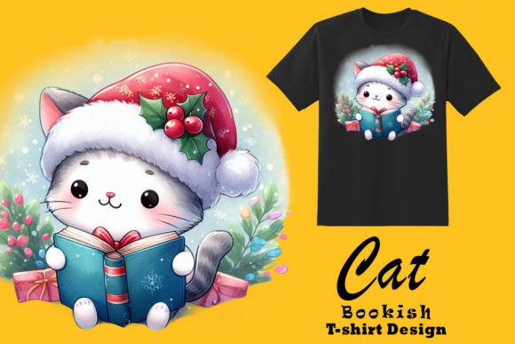 Download Meowy Moments with Christmas Books PNG - Christmas Collection