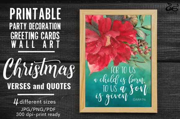Download Christmas Gift/verse/quote/party Decor#4 - Christmas Collection