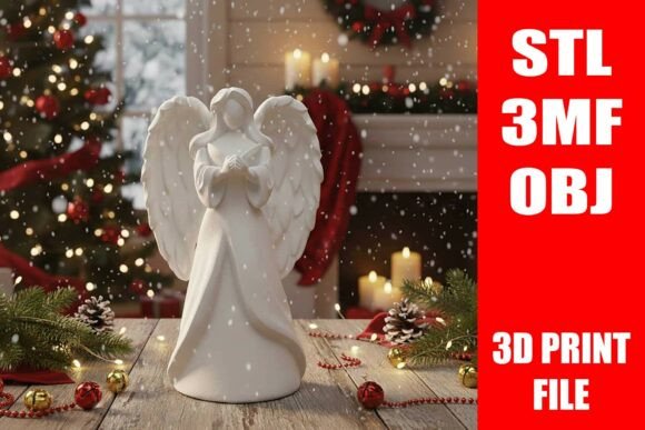 Download Mary Statue Angel Christmas Stl 3d Print - Christmas Collection