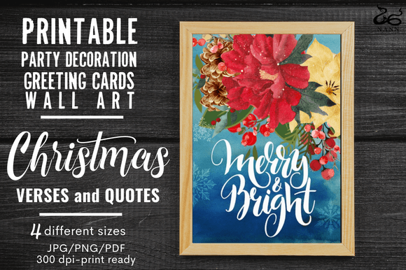 Download Christmas Gift/verse/quote/party Decor#2 - Christmas Collection