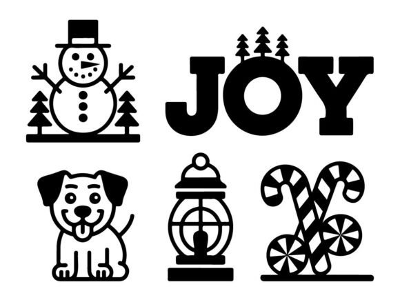 Download Christmas Icon Silhouette Bundle - Christmas Collection