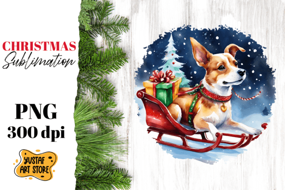 Download Christmas Dog Sublimation Design. Funny - Christmas Collection