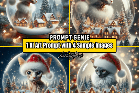 Download Christmas Sphynx Cat Prompt Image Bundle - Christmas Collection