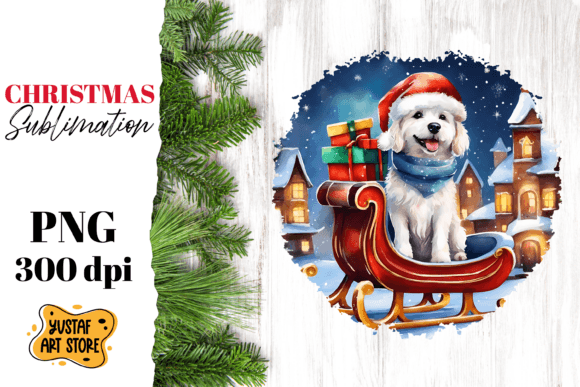 Download Christmas Dog Sublimation Design. Funny - Christmas Collection