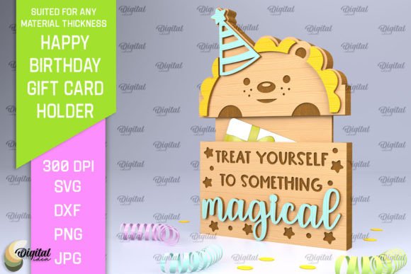 Download Birthday Gift Card Holder Laser Cut - Birthday gift Collection