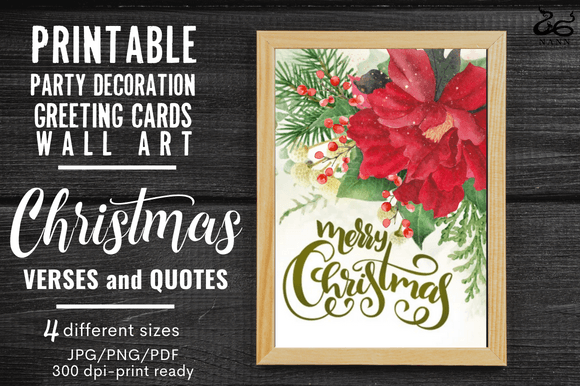 Download Christmas Gift/Verse/Quote/Party Decor#8 - Christmas Collection