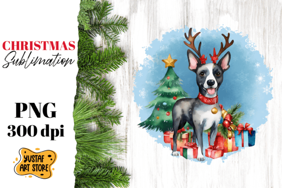 Download Christmas Dog Sublimation Design. Funny - Christmas Collection