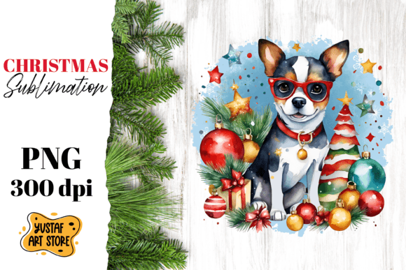 Download Christmas Dog Sublimation Design. Funny - Christmas Collection