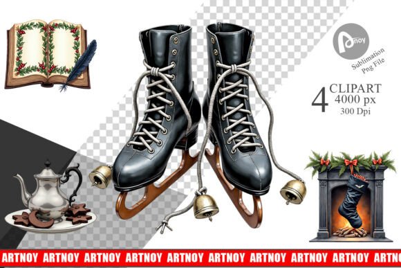 Download Victorian Gothic Christmas Clipart - Christmas Collection