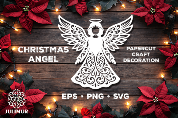 Download Christmas Angel Papercut SVG - Christmas Collection
