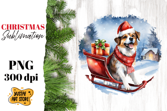 Download Christmas Dog Sublimation Design. Funny - Christmas Collection
