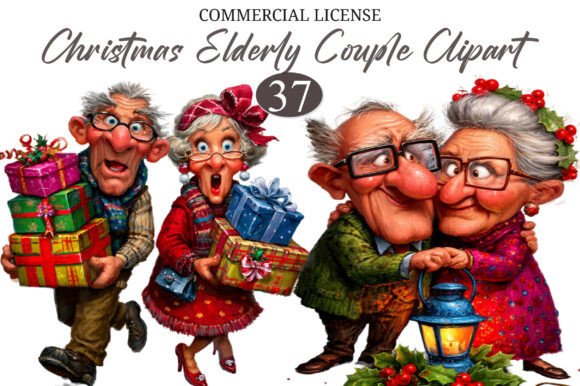 Download Christmas Funny Elderly Couple Christmas - Christmas Collection